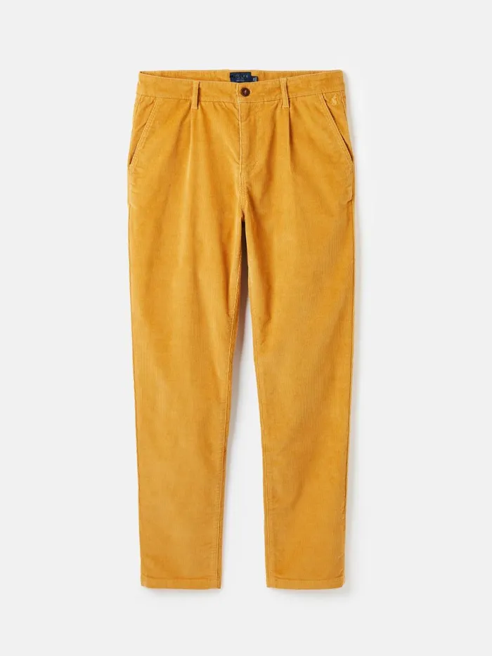 Joules Trousers Men Yellow Straight Leg Uroy Trousers