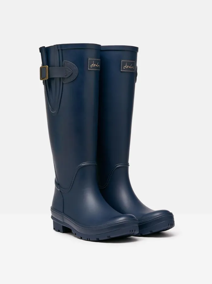 Joules Wellies Women Navy Adjustable Tall Wellies