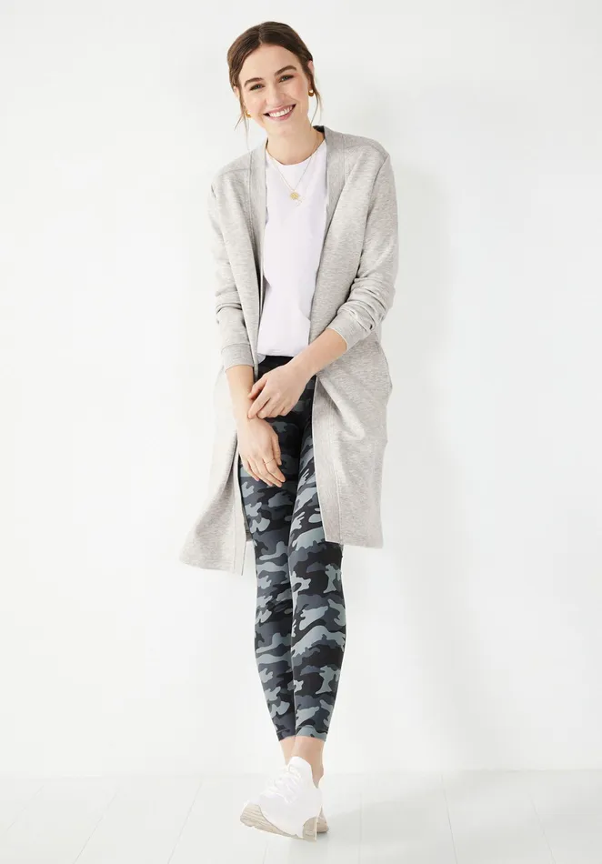 Jumpers and Cardigans Women Hush Ribbed Jersey Jacket Pale Grey Marl