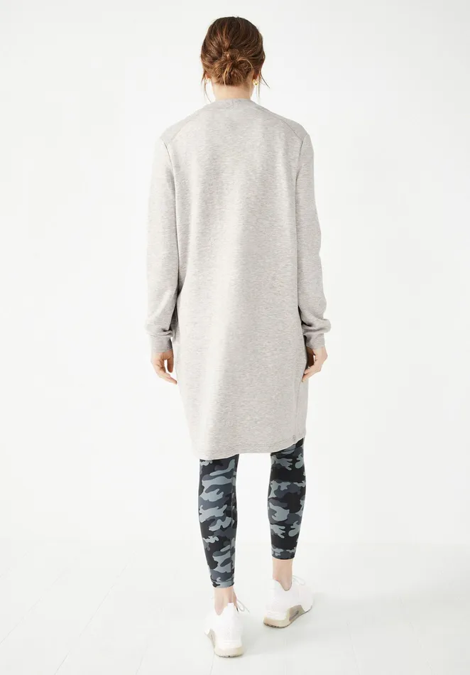 Jumpers and Cardigans Women Hush Ribbed Jersey Jacket Pale Grey Marl