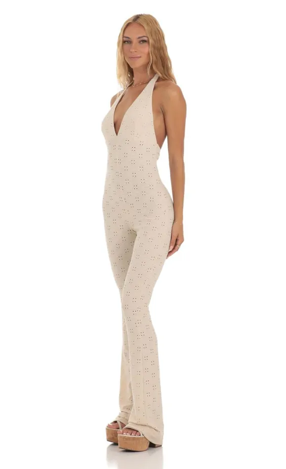 Jumpsuit Cream Women LUCY IN THE SKY Jumpsuits Jumpsuit Cream Women LUCY IN THE SKY Jumpsuits