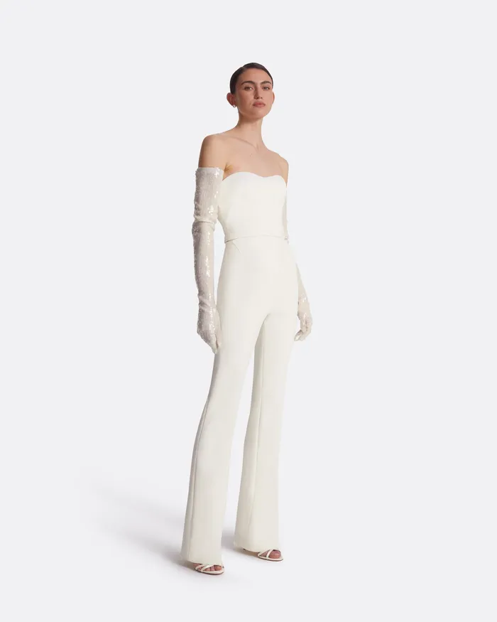 Jumpsuits Safiyaa Women Immie Ivory Jumpsuit Ivory