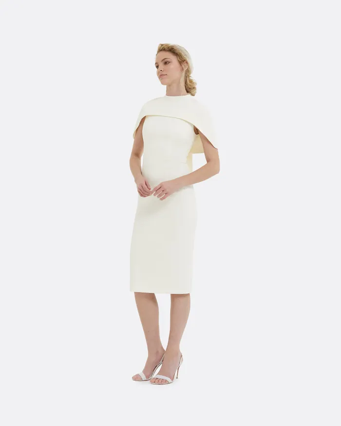 Kalika Ivory Midi Dress Ivory Bridal Safiyaa Women