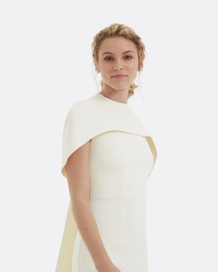 Kalika Ivory Midi Dress Ivory Bridal Safiyaa Women