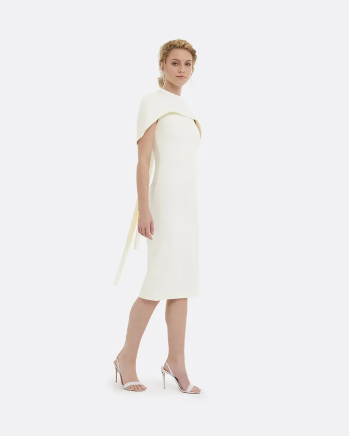 Kalika Ivory Midi Dress Ivory Bridal Safiyaa Women