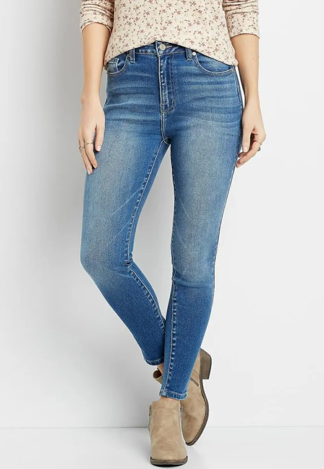 Kancan High Rise Curvy Medium Wash Skinny Jean Women Maurices Jeans