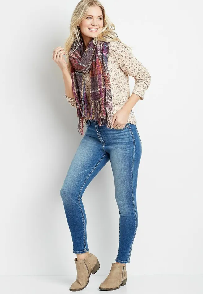 Kancan High Rise Curvy Medium Wash Skinny Jean Women Maurices Jeans