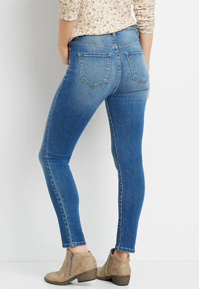 Kancan High Rise Curvy Medium Wash Skinny Jean Women Maurices Jeans