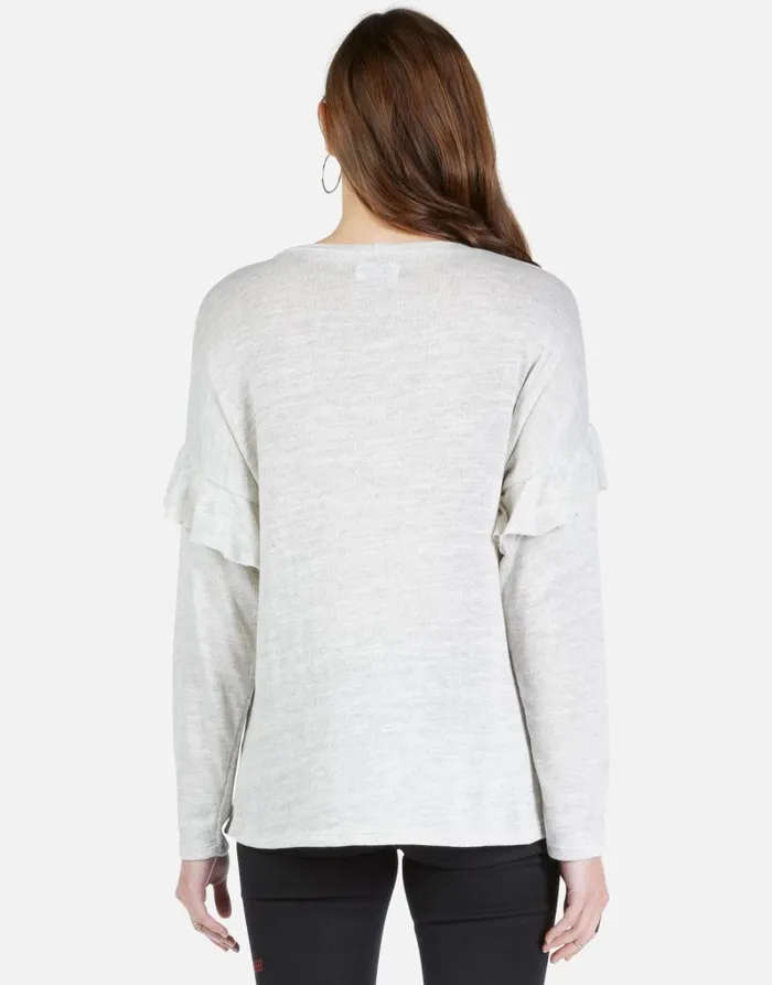 Kennedy High Heel Heart Pearl Grey Women Lauren Moshi Long Sleeve