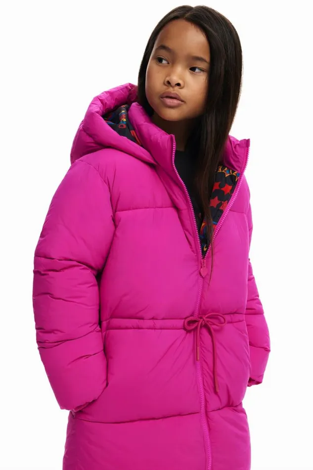 Kids Coats And Jackets Desigual Long Coat Large Hood Pockets