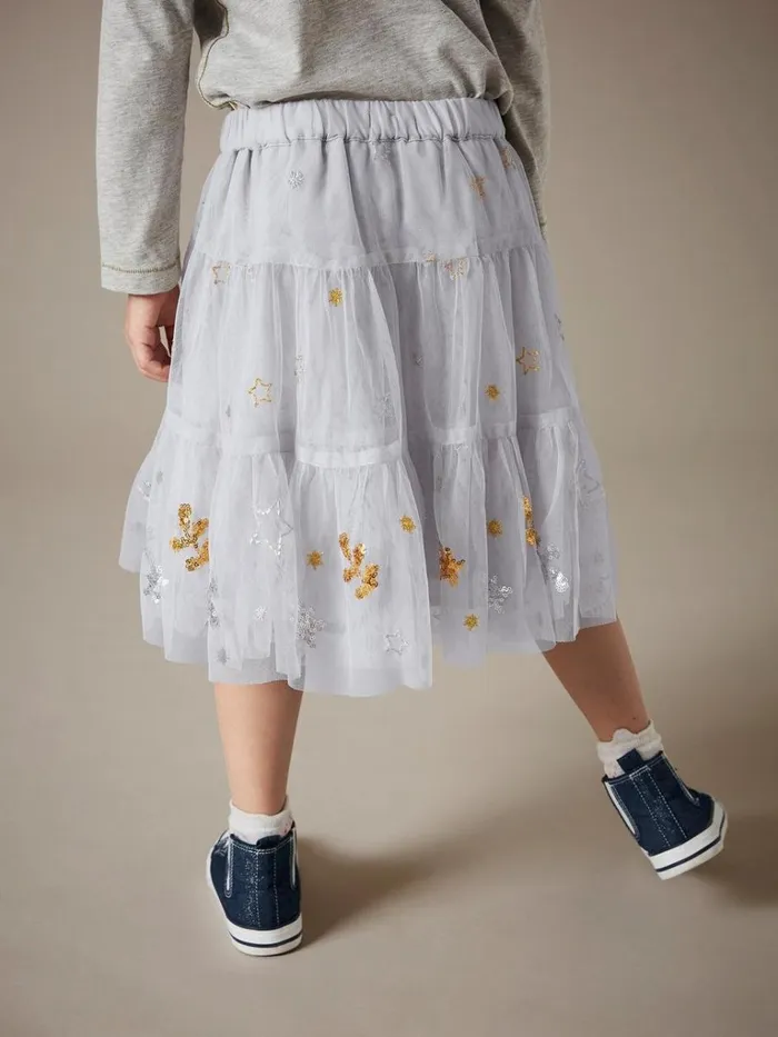 Kids DRESSES and SKIRTS White Stuff Naomi Embellished Tuelle Skirt Natural White Kids DRESSES and SKIRTS White Stuff Naomi Embellished Tuelle Skirt Natural White