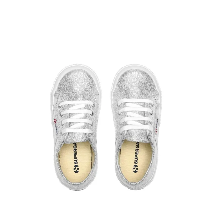 Kids Girl 2750LAMEJ Sneaker GREY SILVER Superga Low Cut