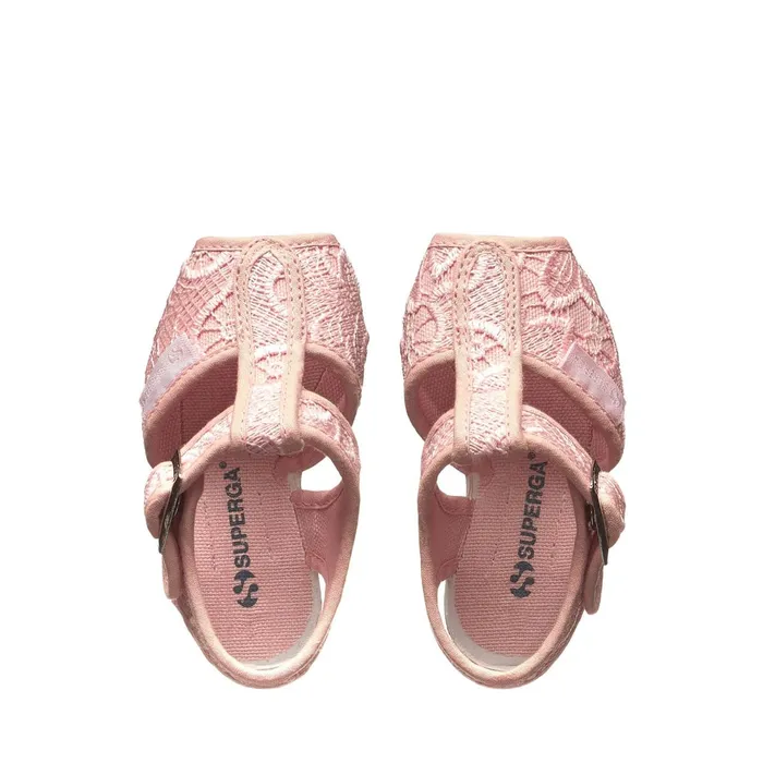 Kids Sandals Girl 1200macramej Sandal PINK BLUSHFAVORIO Superga Sandals
