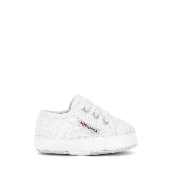 Kids Sneakers Girl 4006MACRAMEB Low Cut WHITE Superga Newborns