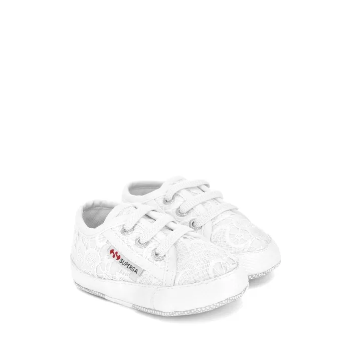 Kids Sneakers Girl 4006MACRAMEB Low Cut WHITE Superga Newborns