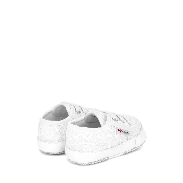 Kids Sneakers Girl 4006MACRAMEB Low Cut WHITE Superga Newborns