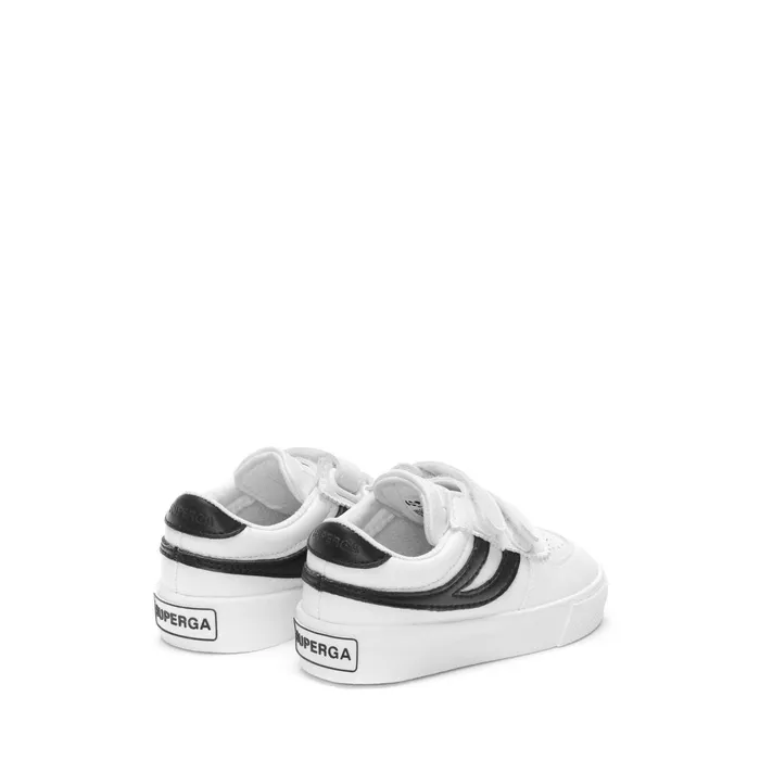 Kids Sneakers Kid Unisex 2846 KIDS SEATTLE STRAPS VEGAN MATERIAL Low Cut WHITEBLUE GREY DK Superga Low Cut
