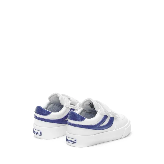 Kids Sneakers Kid Unisex 2846 KIDS SEATTLE STRAPS VEGAN MATERIAL Low Cut WHITEBLUE ROYAL Superga Children