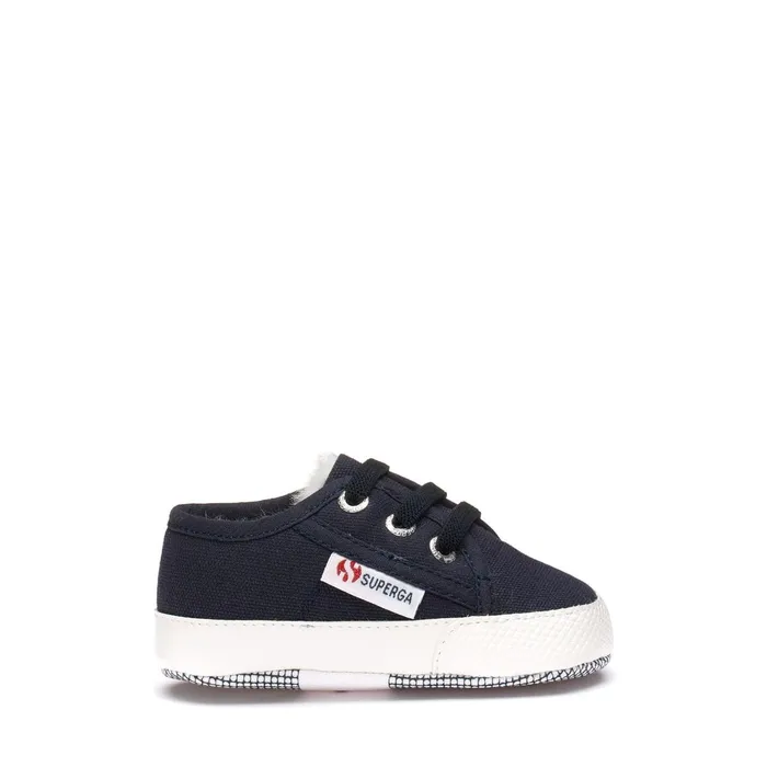 Kids Sneakers Kid Unisex 4006 BABY ECOFUR Low Cut BLUE DK Superga Low Cut