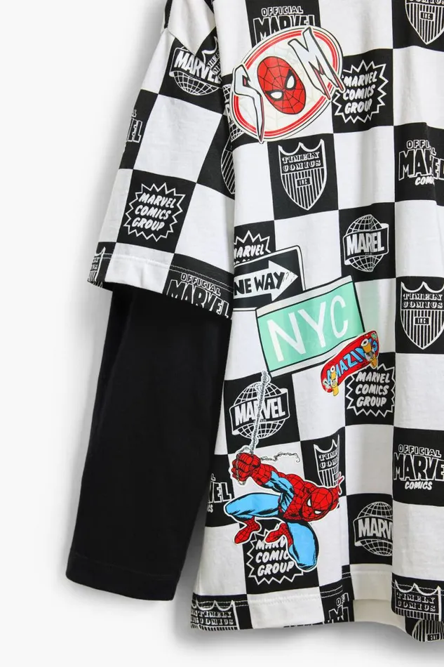 Kids Tshirts And Shirts Desigual Combined Marvel Tshirt