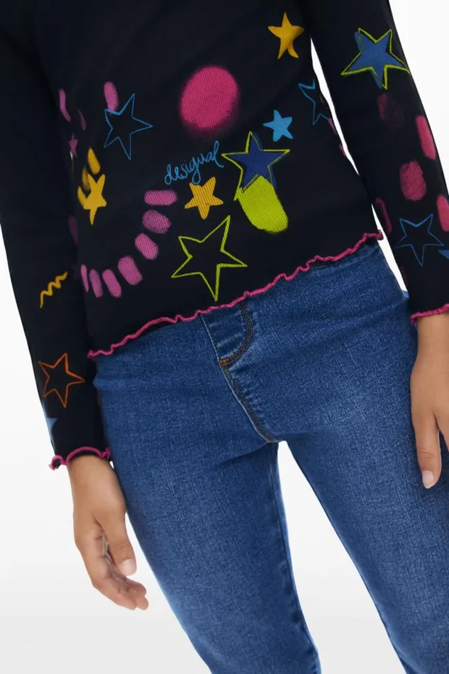 Kids Tshirts And Shirts Desigual Star Print Sweater