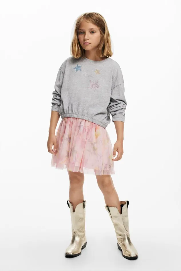Kids Tshirts And Shirts Desigual Strass Star Tshirt