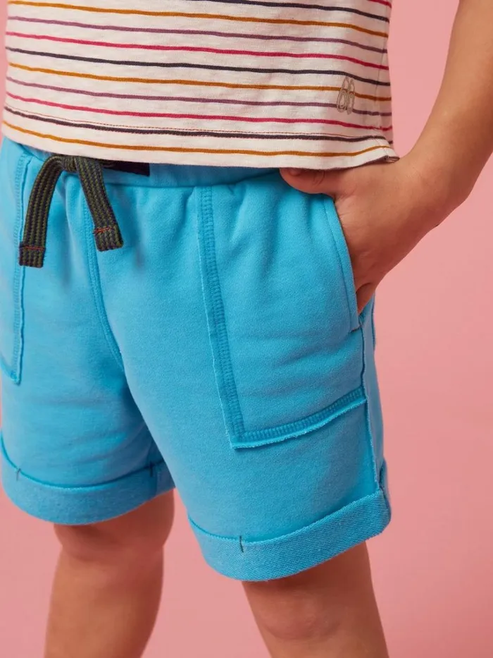Kids TROUSERS and SHORTS White Stuff Jersey Short Bright Blue Kids TROUSERS and SHORTS White Stuff Jersey Short Bright Blue