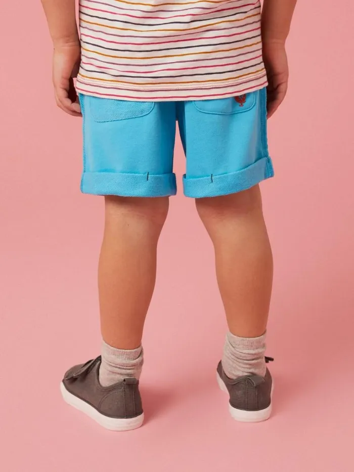 Kids TROUSERS and SHORTS White Stuff Jersey Short Bright Blue Kids TROUSERS and SHORTS White Stuff Jersey Short Bright Blue