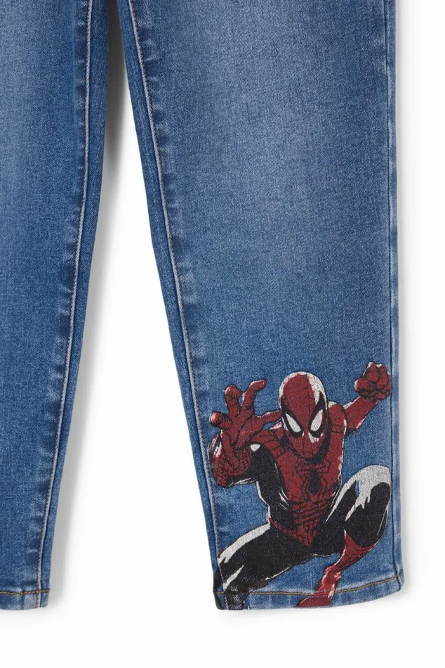 Kids Trousers And Jeans Desigual Embroidered Spiderman Jeans