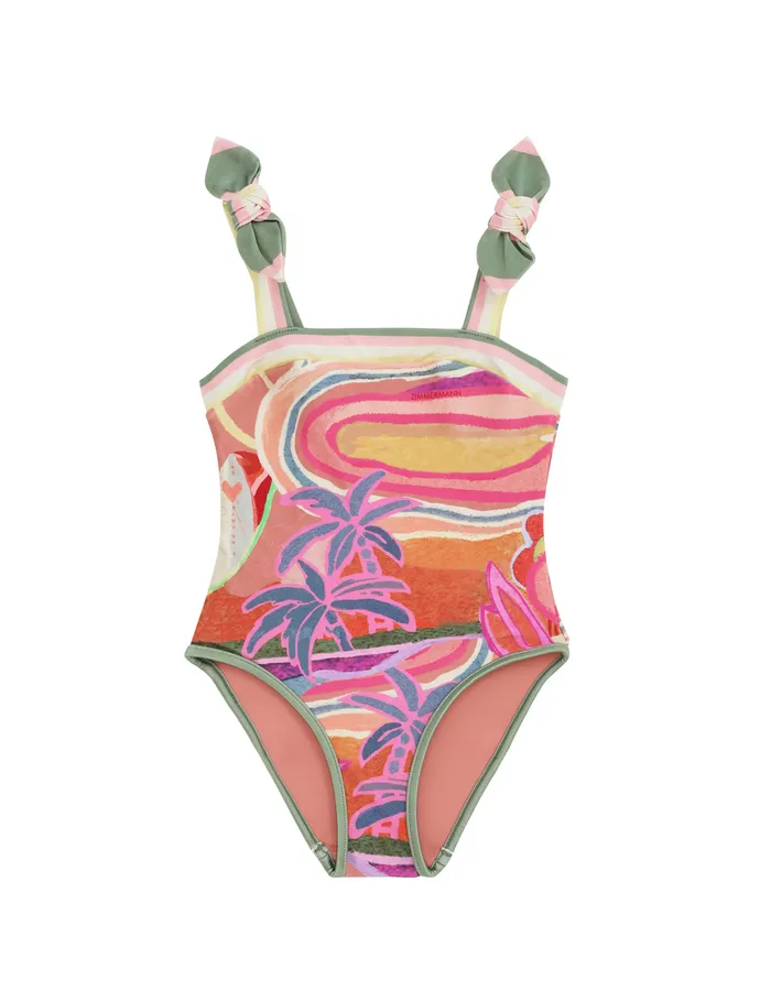Kids Zimmermann Clothing Tallow Bandeau 1pc Multi