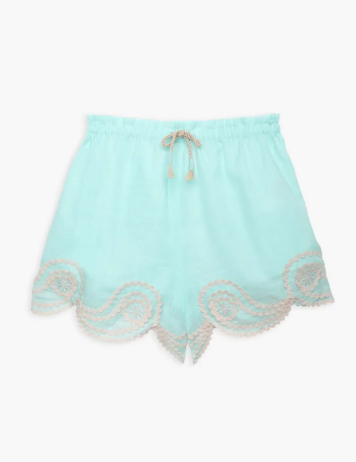 Kids Zimmermann Clothing Waverly Ric Rac Short Blue