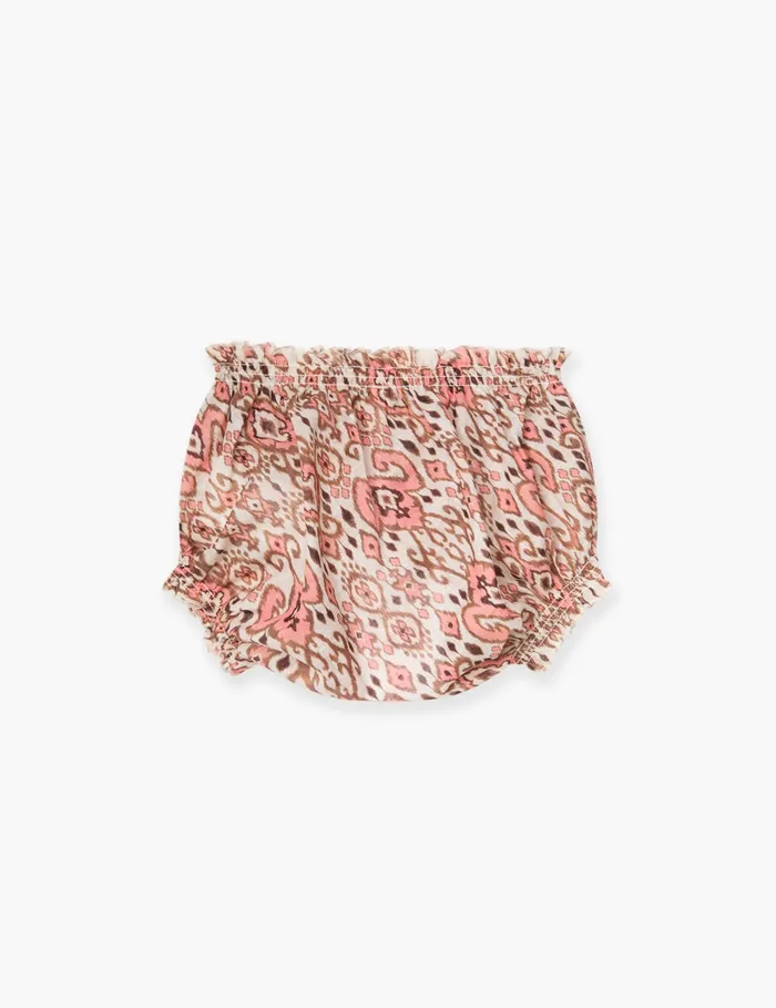 Kids Zimmermann Clothing Wylie Bloomer Peach Ikat