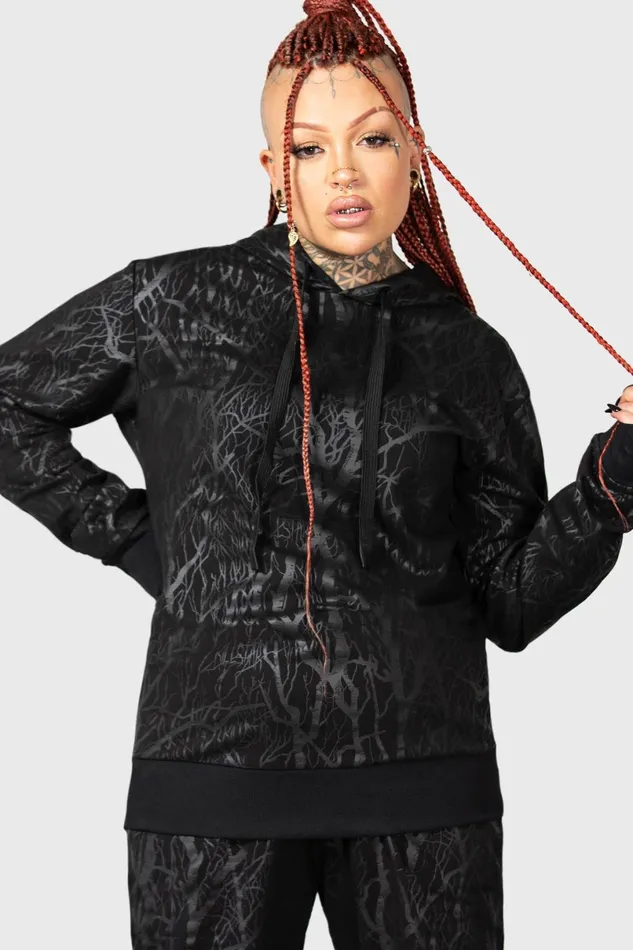 Killstar Athleisure Women Wicked Woods Watcher Hoodie