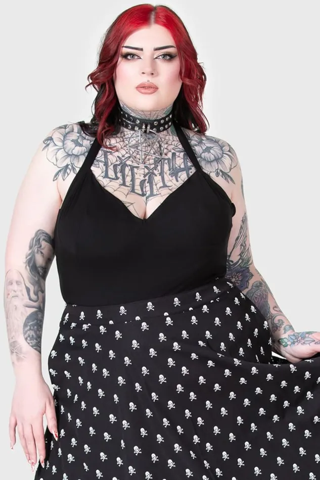 Killstar Basics Women Real Gone Halter Top