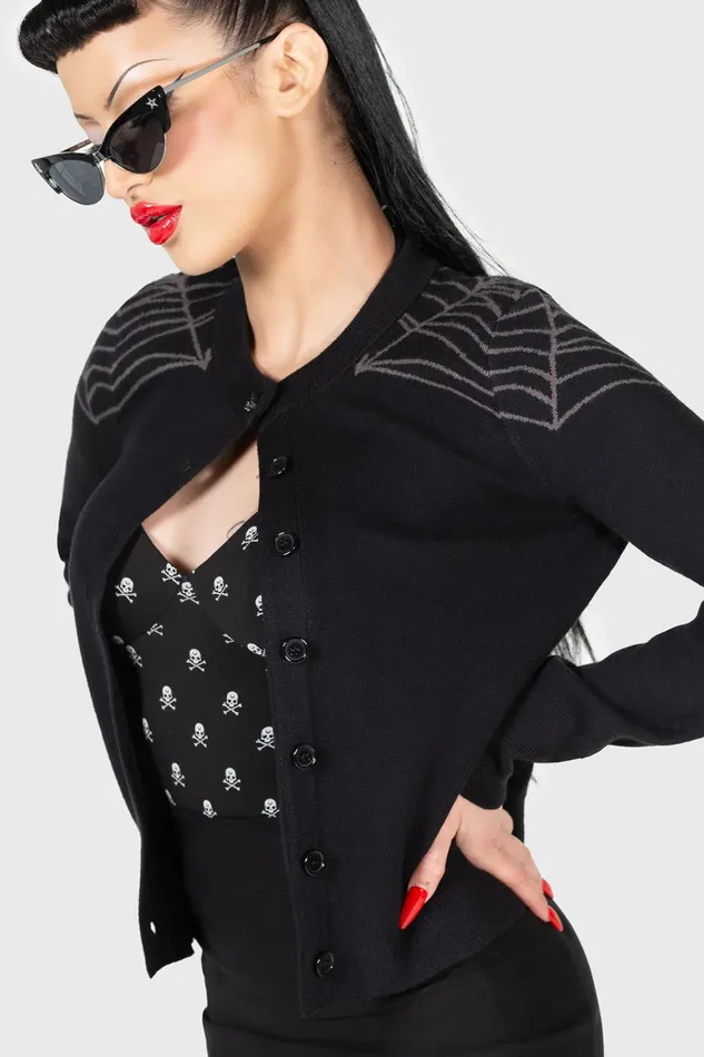 Killstar Cardigans Women Web With It Cardigan