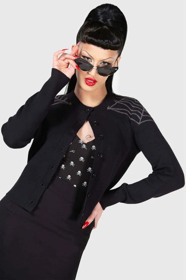 Killstar Cardigans Women Web With It Cardigan