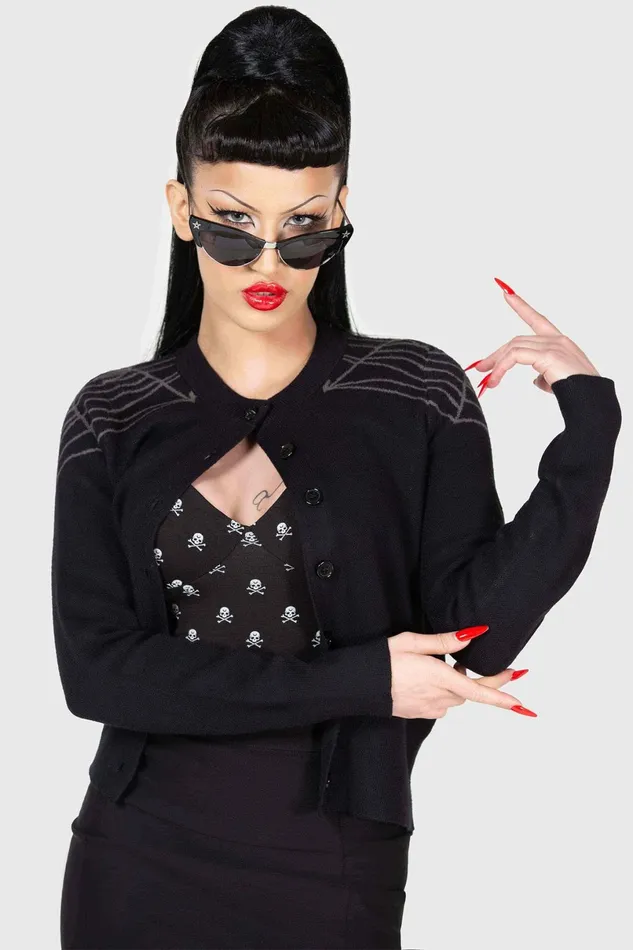 Killstar Cardigans Women Web With It Cardigan