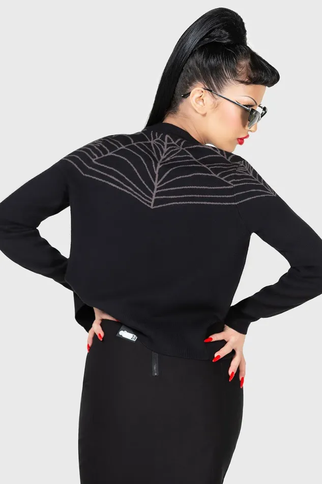 Killstar Cardigans Women Web With It Cardigan