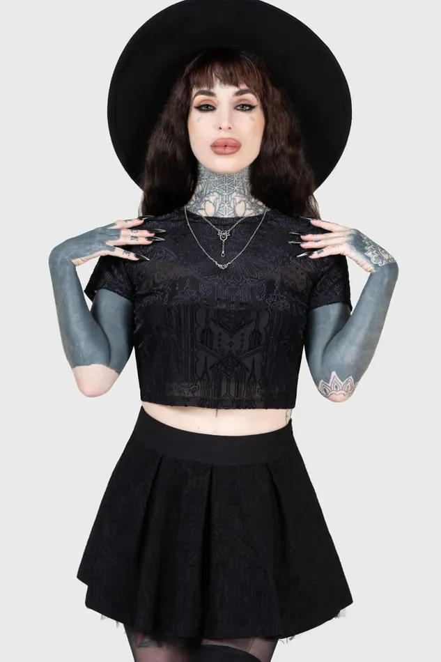 Killstar Crop Women Chapel Of Hatred Crop Top