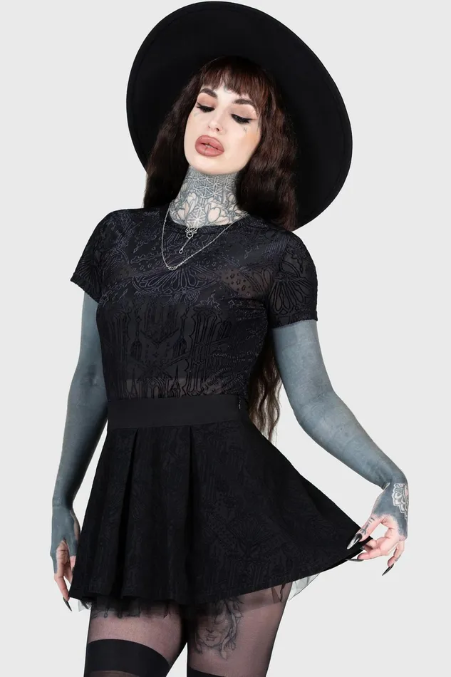 Killstar Crop Women Chapel Of Hatred Crop Top