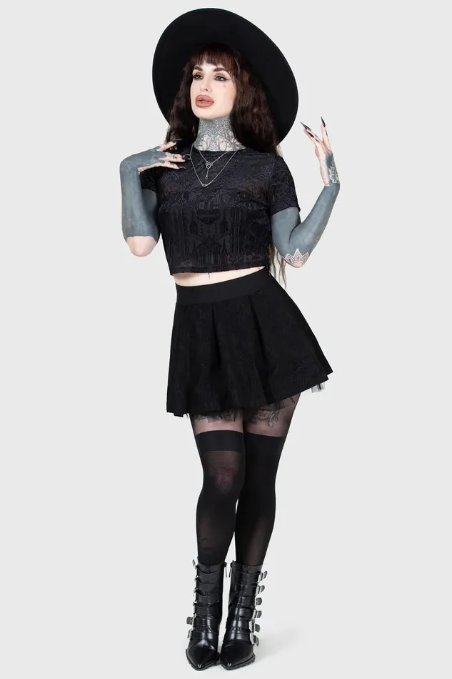 Killstar Crop Women Chapel Of Hatred Crop Top