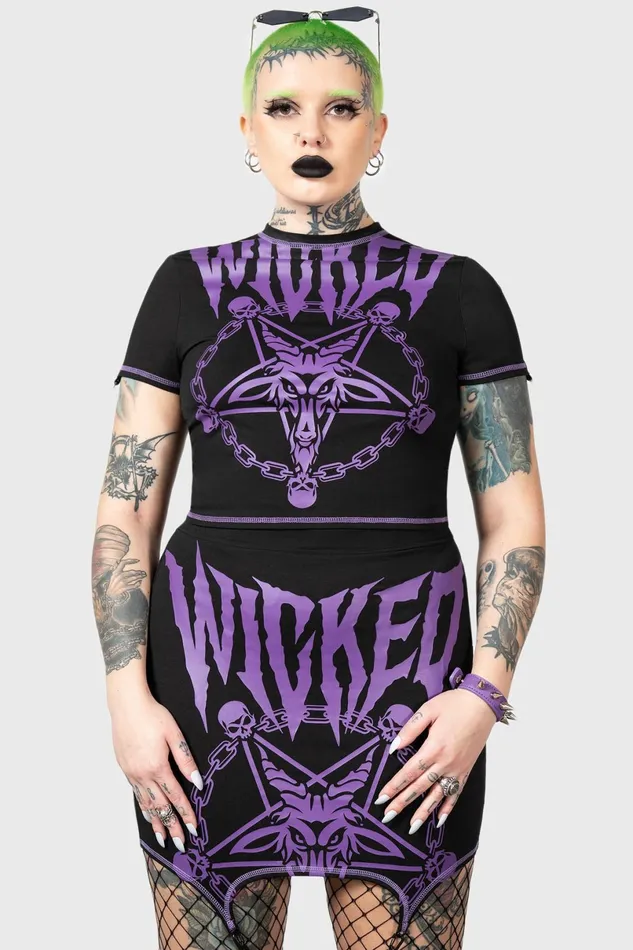 Killstar Crop Women Charnel Top