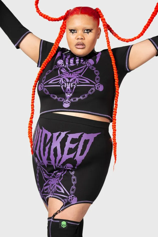 Killstar Crop Women Charnel Top