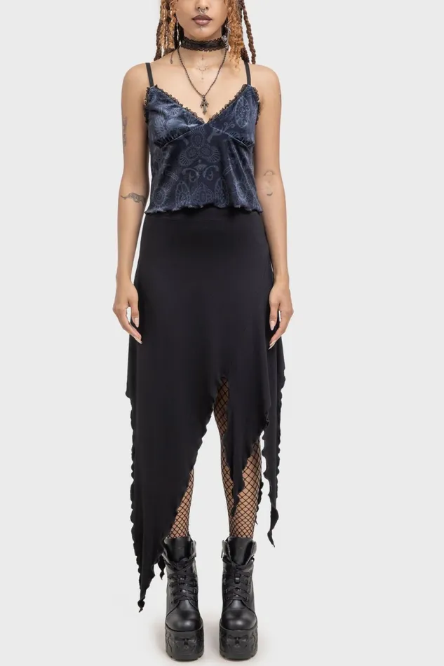 Killstar Crop Women Half Vamp Top