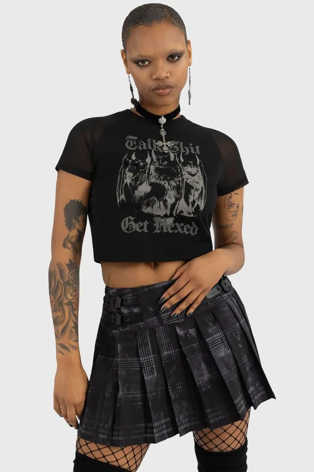 Killstar Crop Women Talk Shit Crop Top