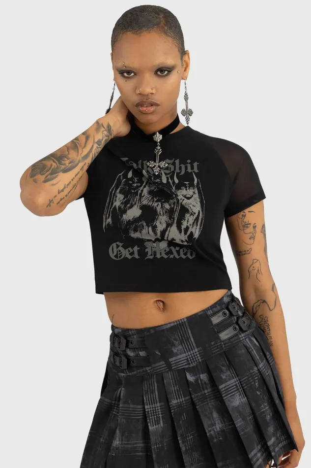 Killstar Crop Women Talk Shit Crop Top
