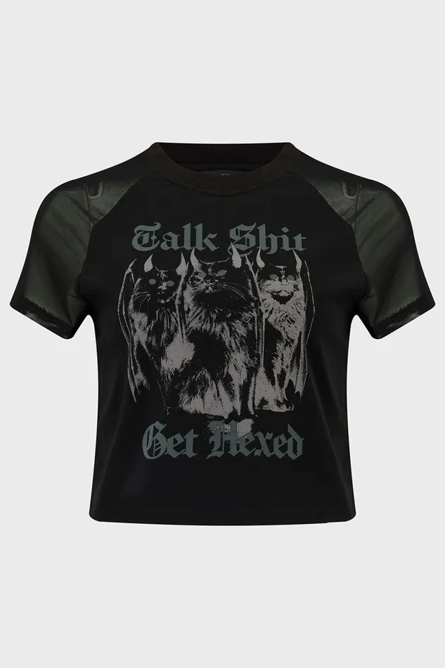 Killstar Crop Women Talk Shit Crop Top