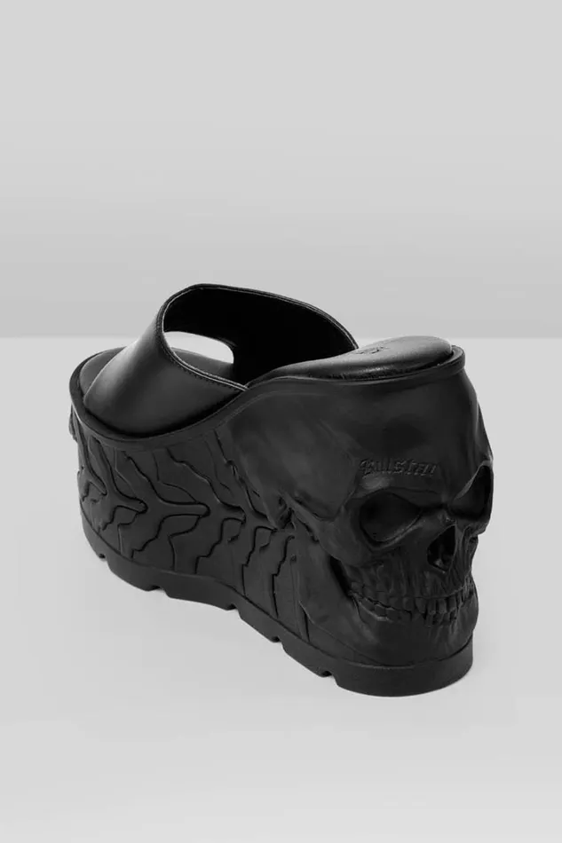 Killstar Flats and Trainers Women Doom Platform Sliders