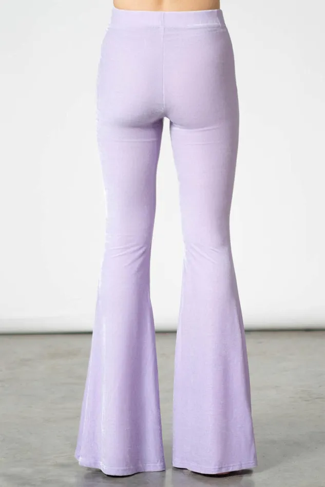 Killstar Going Out Women Moondance Bell Bottoms PASTEL LILAC