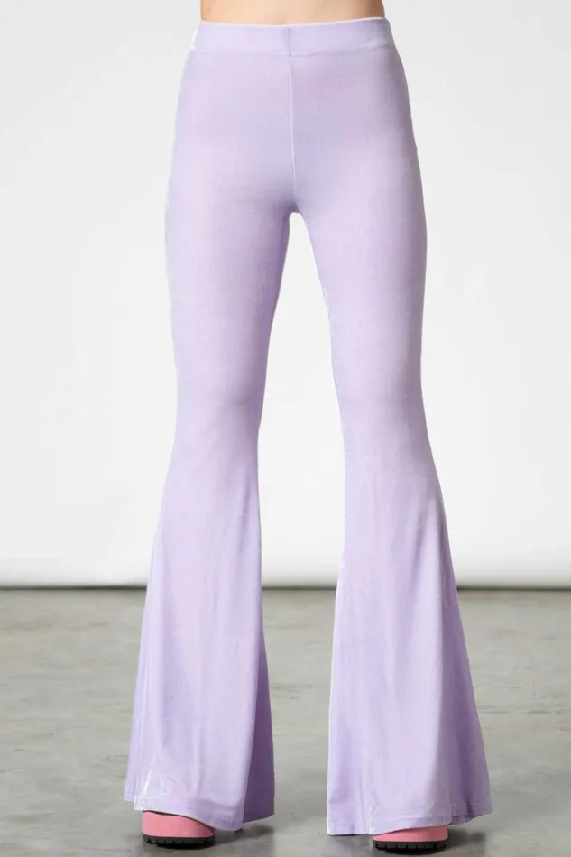 Killstar Going Out Women Moondance Bell Bottoms PASTEL LILAC